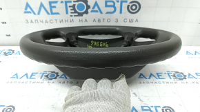 Руль голый Toyota Camry v40 резина коричневый, без кнопок и управления круизом