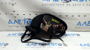 Зеркало боковое правое в сборе Honda CRV 23-26 8 пинов, черное, поворотник, подогрев, BSM, песок, царапины