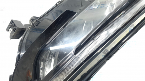 Фара передняя левая в сборе Honda CRV 23-26 LED с черным глянцевым молдингом, песок