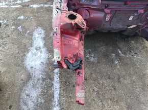 Panou lateral dreapta față al unui Toyota Camry v40, roșu, ruginit, vopsit