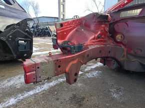 Panou lateral dreapta față al unui Toyota Camry v40, roșu, ruginit, vopsit