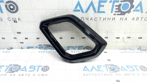 Ornament bară față stânga pentru Honda CRV 23-26 HEV, negru lucios, nisip, zgârieturi, suport rupt