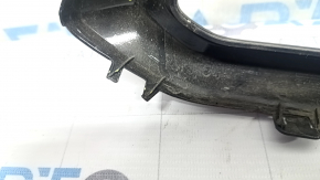 Накладка губы переднего бампера левая Honda CRV 23-26 HEV черный глянец, песок, царапины, сломано крепление