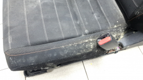 Пассажирское сидение Honda CRV 23-26 без airbag, механическое, подогрев, ткань черная с оранжевой строчкой, Sport, под химчистку