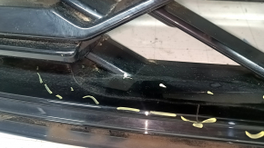 Решетка радиатора grill Honda CRV 23-26 HEV с черным глянцевым молдингом, песок, надломана, трещины