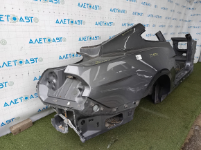 Четверть крыло задняя правая Ford Mustang mk6 15-23 купе, отпилена, графит,  с порогом и передней стойкой, тычки