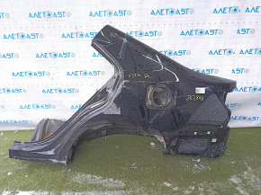 Четверть крыло задняя левая Toyota Camry v50 12-14 usa черная, отпилена, тычки, вмятина