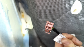 Tapițerie spătar scaun șofer BMW X5 G05 19-22 Canberra-piele bej, încălzită, șifonată, necesită curățare