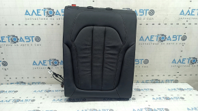 Spătar banchetă spate, al doilea rând, dreapta, BMW X5 G05 19-22, pentru 2 rânduri, piele neagră SCHWARZ, încălzită, zgârieturi, lovituri