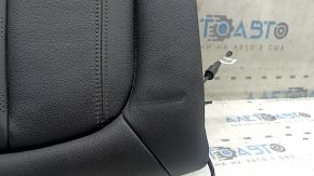 Spătar banchetă spate, al doilea rând, stânga, BMW X5 G05 19-22, pentru 2 rânduri, piele neagră SCHWARZ, încălzită, cu centură, necesită curățare, lovituri