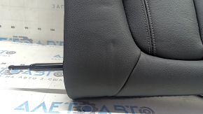Spătar banchetă spate, al doilea rând, stânga, BMW X5 G05 19-22, pentru 2 rânduri, piele neagră SCHWARZ, încălzită, cu centură, necesită curățare, lovituri