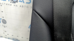 Spătar banchetă spate, al doilea rând, stânga, BMW X5 G05 19-22, pentru 2 rânduri, piele neagră SCHWARZ, încălzită, cu centură, necesită curățare, lovituri