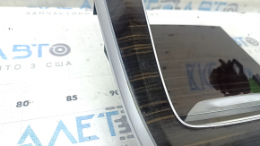 Накладка центральной консоли BMW X5 G05 19-26 под дерево Fineline Stripe, с подсветкой, царапины