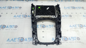 Накладка центральной консоли BMW X5 G05 19-26 под дерево Fineline Stripe, с подсветкой, царапины