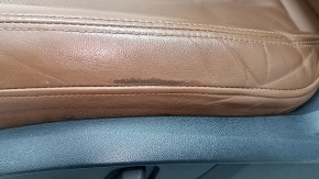 Scaun șofer pentru Audi Q8 19-23 cu airbag, cu tetieră, electric, încălzit și ventilat, cu suport lombar, piele maro, zgârieturi, îndoit