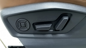 Scaun șofer pentru Audi Q8 19-23 cu airbag, cu tetieră, electric, încălzit și ventilat, cu suport lombar, piele maro, zgârieturi, îndoit
