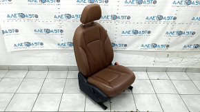 Пассажирское сидение Audi Q8 19-23 с airbag, с подголовником, электрическое, подогрев и вентиляция, с поясничной подпоркой, кожа коричневая, царапина