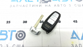 Ключ Audi Q8 19-26 4 кнопки, черный мат с мат хром, царапины, тычки