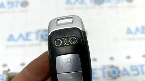 Ключ Audi Q8 19-26 4 кнопки, черный мат с мат хром, царапины, тычки