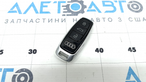 Ключ Audi Q8 19-26 4 кнопки, черный глянец, потерт, тычки, царапины