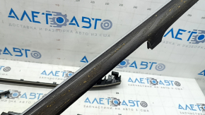 Ornamente laterale stânga inferioare pentru Audi Q8 19-26, lemn gri-maro, cu lumini de fundal, zgâriat