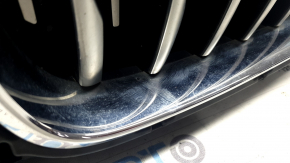 Решетка радиатора grill в сборе BMW X5 G05 19-23 с жалюзи дефлектором радиатора 3.0T с моторчиком, без камеры, X-LINE, хром, песок