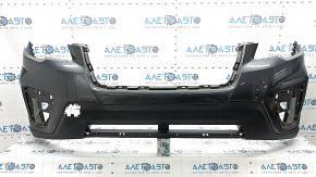 Бампер передний голый Subaru Forester 19-21 SK графит, царапины, трещины, надломано крепление