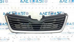 Решетка радиатора grill Subaru Forester 19-21 SK низ, с заглушкой под камеру, тычки, царапины