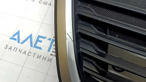 Решетка радиатора grill Subaru Forester 19-21 SK низ, с заглушкой под камеру, тычки, царапины