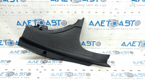 Накладка порога задняя правая Subaru Forester 19-24 SK черная, с заглушкой, царапины