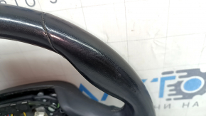 Руль голый BMW X5 G05 19-26 кожа черная с подогревом, под лепестки, Sport, царапины, потерт