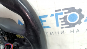 Руль голый BMW X5 G05 19-26 кожа черная с подогревом, под лепестки, Sport, царапины, потерт