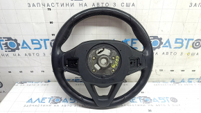 Руль голый BMW X5 G05 19-26 кожа черная с подогревом, под лепестки, Sport, царапины, потерт