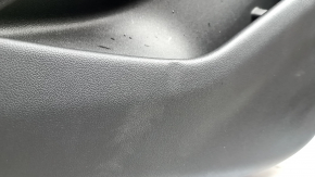 Ornamente ușă, spate stânga, BMW X5 G05 19-22, piele neagră, fără cortină, inserție din lemn Fineline Stripe, cotieră din piele neagră, cu mâner și suprapuneri, lovitură, zgârieturi