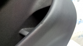 Ornamente ușă, spate stânga, BMW X5 G05 19-22, piele neagră, fără cortină, inserție din lemn Fineline Stripe, cotieră din piele neagră, cu mâner și suprapuneri, lovitură, zgârieturi