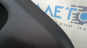 Ornamente ușă, spate stânga, BMW X5 G05 19-22, piele neagră, fără cortină, inserție din lemn Fineline Stripe, cotieră din piele neagră, cu mâner și suprapuneri, lovitură, zgârieturi