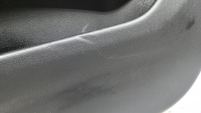 Panou ușă dreapta față pentru BMW X5 G05 19-23, piele neagră, ornamente din lemn Fineline Stripe, cotieră din piele neagră, cu mâner și ornamente, cu buton, adâncitură