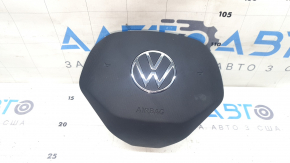 Подушка безопасности airbag в руль водительская VW Tiguan 22-24 черная, побелел пластик