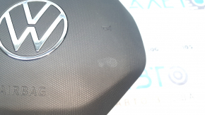 Подушка безопасности airbag в руль водительская VW Tiguan 22-24 черная, побелел пластик