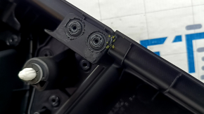 Panou ușă spate dreapta Subaru Forester 19-24 SK, negru cu inserție neagră, cotieră din piele neagră, inserție neagră mată, cu mâner, zgârieturi
