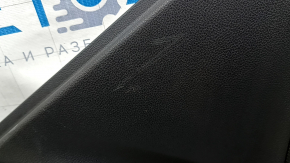 Panou ușă spate dreapta Subaru Forester 19-24 SK, negru cu inserție neagră, cotieră din piele neagră, inserție neagră mată, cu mâner, zgârieturi