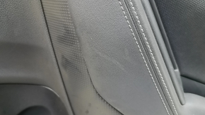 Panou ușă spate dreapta Subaru Forester 19-24 SK, negru cu inserție neagră, cotieră din piele neagră, inserție neagră mată, cu mâner, zgârieturi