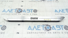 Вставка накладки порога передняя левая BMW X5 G05 19-23 хром BMW, с подсветкой, царапины, тычки