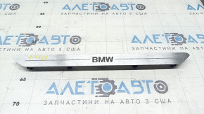Вставка накладки порога передняя правая BMW X5 G05 19-23 хром BMW, с подсветкой, царапины, тычка