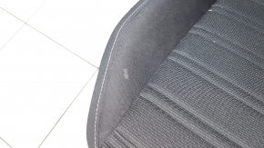 Водительское сидение VW Tiguan 22-24 без airbag, механическое, подогрев, ткань черная, белая строчка, под чистку