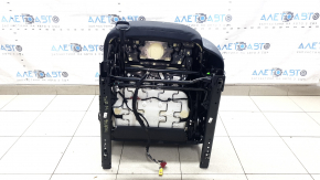 Водительское сидение VW Tiguan 22-24 без airbag, механическое, подогрев, ткань черная, белая строчка, под чистку