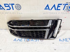 Решетка переднего бампера правая Audi A4 B9 17-17 s-line, без радара, хром