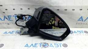 Ansamblu oglindă retrovizoare dreapta pentru VW Tiguan 22-24, 6+2 pini, semnalizator, BSM, încălzit, argintiu