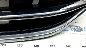 Решетка радиатора grill VW Tiguan 22-24 с эмблемой, под радар, песок