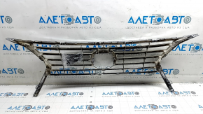 Решетка переднего бампера верхняя Lexus RX350 RX450h 13-15 рест хром F-sport
